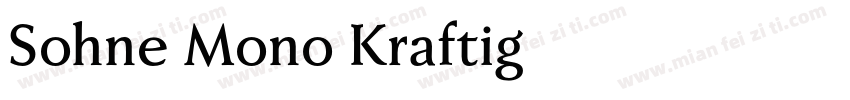 Sohne Mono Kraftig字体转换